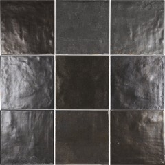 Tennessee black 13,8x13,8 cm szatén fali csempe