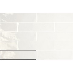 Ravello white 7,5x30 cm fényes fali csempe