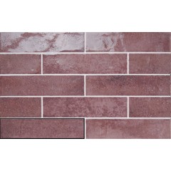 Touch burgundy 6,3x25 cm fényes fali csempe