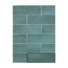 Ispal turquoise 6,5x20 cm matt fali csempe